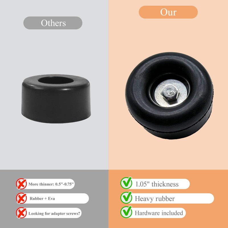 4 Packs Extreme Heavy Duty Anti-Vibration Rubber Foot Pads for