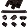 MOOITEK 5" 17Ft PVC Decorative Line Set Cover Kit for