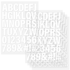 5 Sheets 215 Pieces Iron on Letters and Numbers - Heat Transfer Vinyl for Custom DIY Shirts, Mugs, Bags, and More