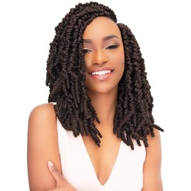MULTI PACK DEALS! Janet Collection Crochet Braids Nala Tress Spring Twist Braid 16" (1-PACK, 4)