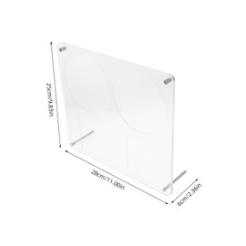 Gadpiparty Clear Acrylic CD Holder Stand Multi Functional Display Rack for Albums Photos Cards Elegant Desktop Organizer for Home Office Stylish Design