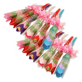 ENN LLC Rose-Shaped Mini Towel, Petite Gift, Retirement Gift, Loin Handkerchief Wrapping Bag Included