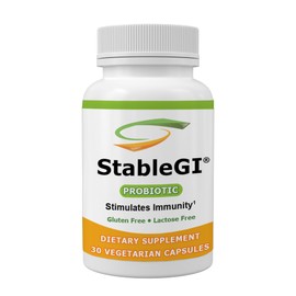StableGI Probiotic Supplement - Saccharomyces Boulardii Supplement for All Ages - Easy to Swallow - Vegetarian Capsules - Supports Immune System & GI Health – 30 Capsules