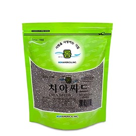 ROM AMERICA Raw Black Chia Seeds, Vegan Gluten-free Keto Friendly High Protein Superfood for Dieting and Healthy Eating, Baking, Topping, Salads, Smoothies - 12oz (Pack of 1)