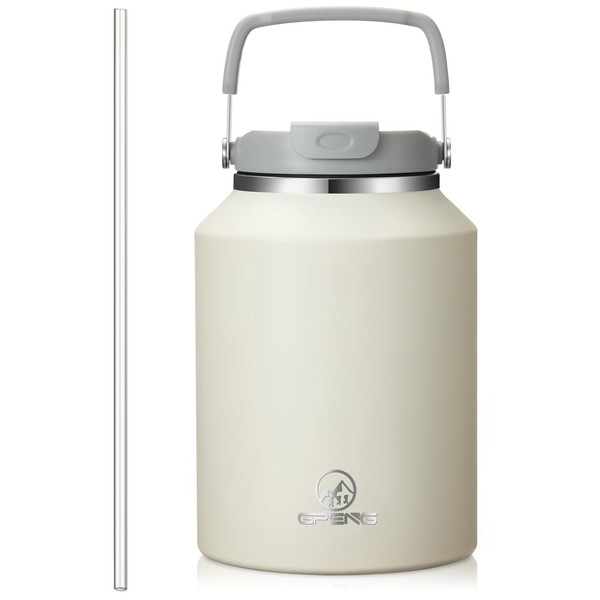 Gpeng 50 oz Tumbler with Handle, Water Bottles with Straw