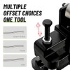 Conduit Bender, 12~14.3mm（9/16in）- Adjustable Offset for Flexible & Precise Bends,