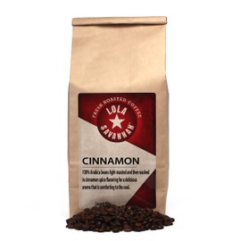 Lola Savannah Cinnamon Whole Bean Coffee - Cinnamon Spice Flavored Coffee with a Warm, Sweet, and Spicy Aroma, Caffeinated, 2lb Bag