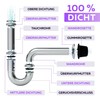 Universal Sink Siphon – Odour Trap Sink Pipe Siphon Stainless