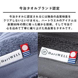 Heart Well Imabari Towel My Hotel Towel Face Towel Hotel Towel Simple, Plain, Loop, Color Towel, 1 Dark Gray