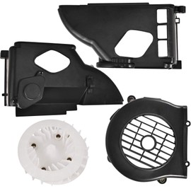 Trkimal Air Director Assy, Cooling Fan Cover Assembly Replacement for GY6 50cc 80cc ATV Quad 4 Wheeler Go Kart Moped Scooter (GY6-50/80)