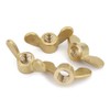 CONPHERON Brass Wing Nuts Metric Thread Butterfly Nuts M10 Pack