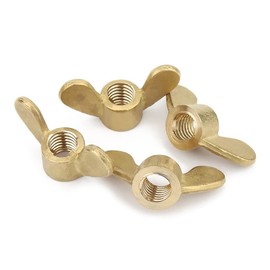 CONPHERON Brass Wing Nuts Metric Thread Butterfly Nuts M10 Pack of 3