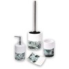 Bathroom Accessory Set 4-Pieces Tropical Bamboo Leaves
