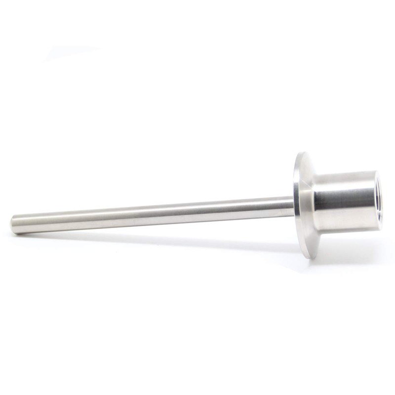 Sanitary Stainless Steel Thermometer Well 6" Length with tri clamp