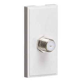 SAT TV Outlet Module 25 x 50mm - White