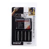 Trend 4-Piece Grabit Screw Extractor Set, Remove Damaged Screws and