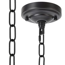 haultop 5.12 Inch Light Canopy Kit, Iron Ceiling Canopy Kit with 6FT Chain