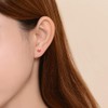 MIKAMU Women's Earrings, Finest, 925 Silver, Popular, Clover, Good Luck,