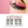 10 Pairs Magnetic Lashes Kit Liquid Eyeliner Tweezer Lightweight False