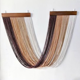 Gfgift Large Macrame Wall Hanging Nature Cotton,Boho Macrame Tapestry, Woven Tassel Yarn Tapestry, Above Bed Wall Decor for Bedroom, Macrame Wall Decor (Dark brown, Mixed colors)