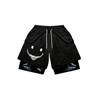 SHENHE Men's Y2k Goth Shorts 2 in 1 Mesh Basketball