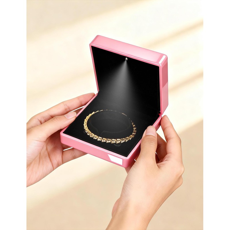 Hatori Luxury Bracelet Box, Velvet Jewelry Bangle Box Storage Case