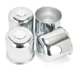 4Pcs 5.15" OD 4.95" H Trailer Wheel Center Caps with Removable Top