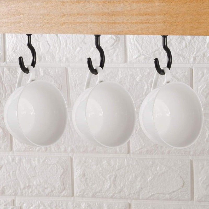 12 Pcs Screw Hook, Cup Ceiling Hooks,Heavy Duty Wall Mount