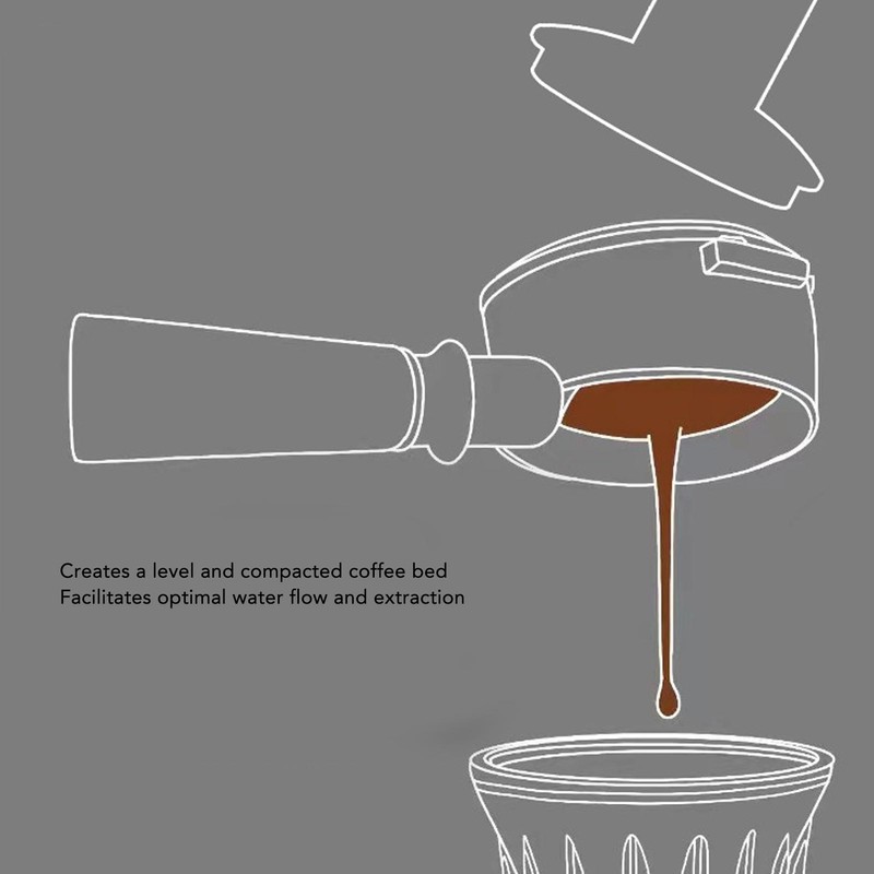 Coffee Tamper Spring Loaded Tamper Calibrated Coffee Tamper Wood Handle