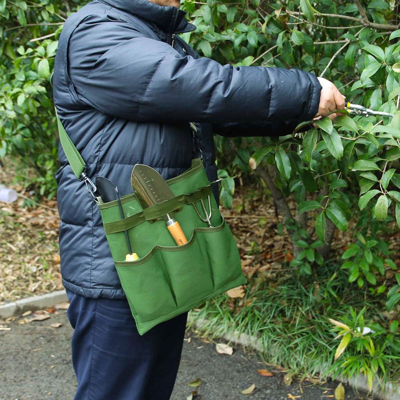 Yabcany Garden Pruning Tool Bag - Canvas Shoulder Crossbody Gardening