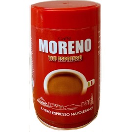 Coffee Ground Espresso Made in Italy Caffe Moreno Top Espresso 8.8 oz - 250 g. Il Vero Espresso Napoletano.