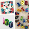 Wocuz 2 Pack Large Letter Silicone Mold Big Number Alphabet