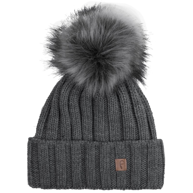 Faera Bobble Hat Women's Lined Winter Hat Knitted Hat Girls