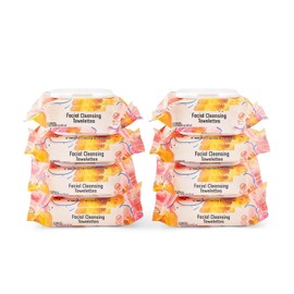 Portable Re-Sealable Facial Cleansing Towelettes, Dermatologist Approved 20 ct., 8 pk. (160 total)