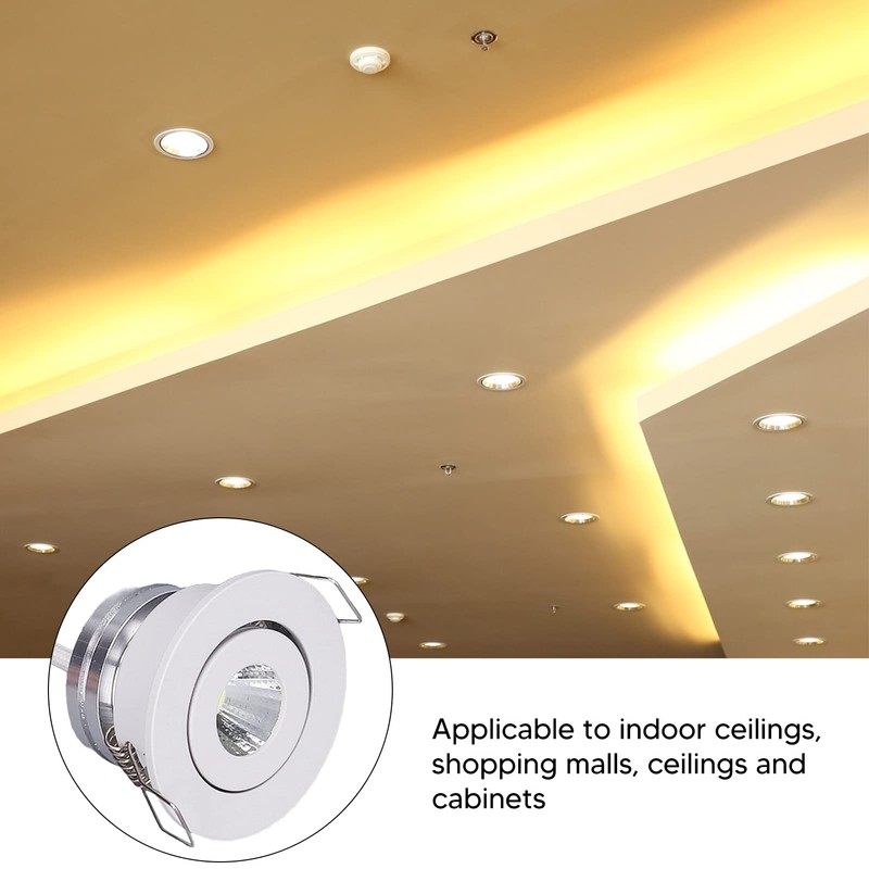 2Inch LED Recessed Ceiling Light, 5W Downlight with Hardwired Cable
