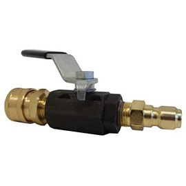 Ultimate Washer UW11-PWABV038 Power Washer Ball Valve Kit 3/8-Inch Male Plug X 3/8-Inch Female Quick Connect, 3000 PSI for High Pressure Hoses