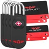 Keyless TSA Approved Luggage Locks with Lifetime Card Keys &