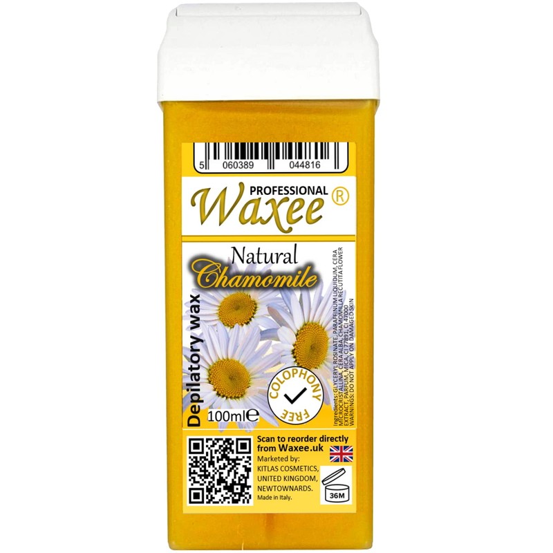 Mix of 6 roll-on wax cartridges, roller wax refill 100ml
