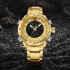 NAVIFORCE Men Sport Outdoor Waterproof Electronic Movement Analog Wristwatch (Gold)