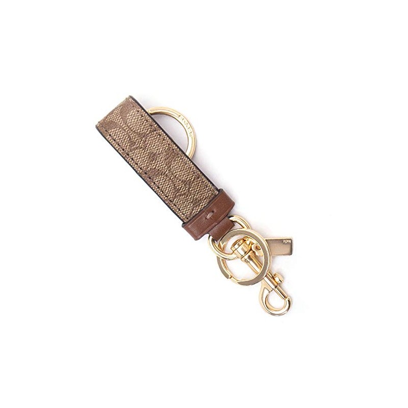 Coach F58502 Key Chain, Key Ring, Back Charm, Leather Strap,