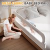 strenkitech Foldable Toddler Bed Rails - Kids Guard Bumper for