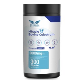 Miracle Bovine Colostrum 300 Capsulas Calostro Bovino Premium
