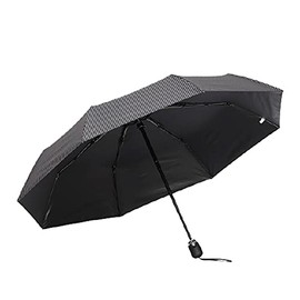 Umbrella UV Protection Windproof Automatic Foldable Portable Auto Stripe Black TP1A102891