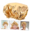 Healvian Extra Large Shower Cap for Women Double Layer Bathroom