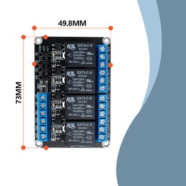 Innfeeltech 4pcs DC 24V Relay Module 4 Channel Relay with Optocoupler High or Low Level Trigger Expansion Board