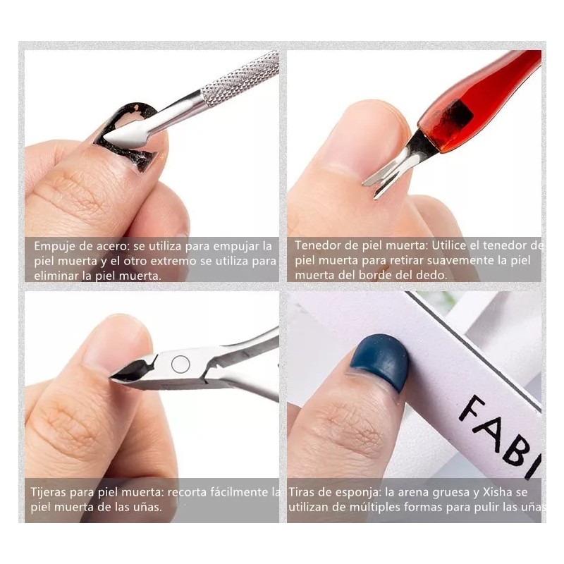 Dolores Kit De Cortauñas Manicure Herramientas De Corrección Uñas