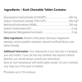 Nutramax Cosequin Con Msm Salud Articular Para Perros 180pz