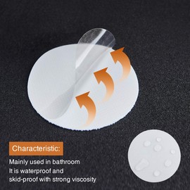 Secopad Original Bathtub Non-Slip Stickers for Tub & Shower Floor, Strong Anti-Slip Shower Stickers with Scraper Ideal for Families with Kids, Adults & Seniors, 12 PCS (White)