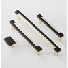 SYZOW 6 Pack Cabinet Handles Kitchen Cabinet Knobs Black and