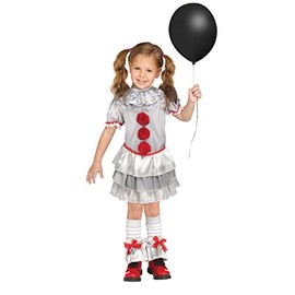 Fun World Carnevil Clown Toddler Costume, Extra Large 4-6